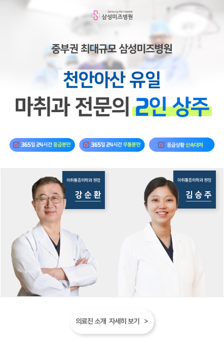 마취과 전문의 2인 상주